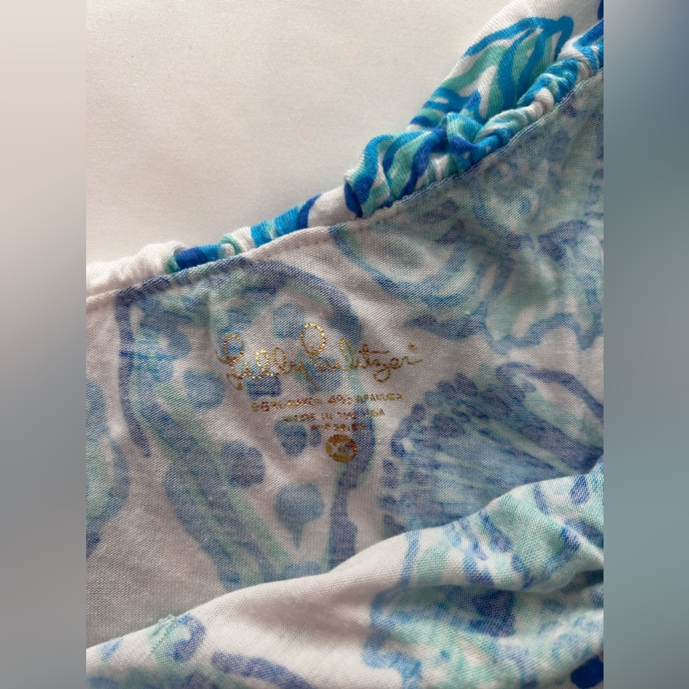 Lilly Pulitzer NEVEAH TOP Resort White Barefoot Princess - Picture 3 of 7